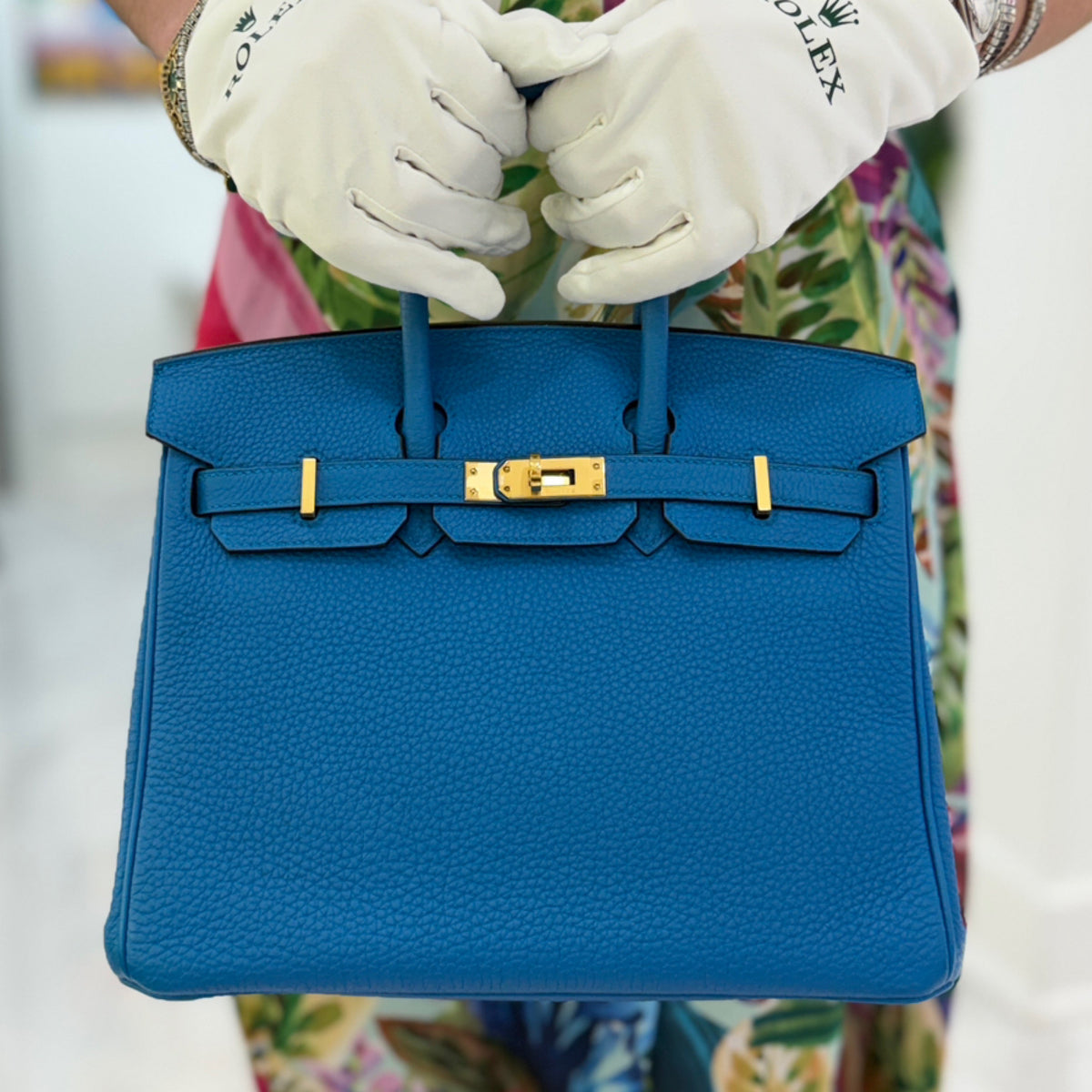 Hermès Birkin 25 Bleu Zanzibar Togo Leather & Gold Hardware (2019)