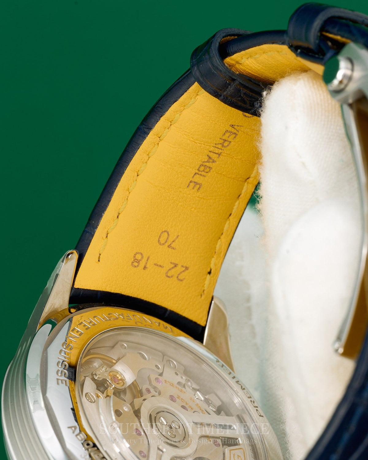 42mm Breitling Premier B01 Chronograph featuring a Blue Dial on Blue Leather (Ref: AB0145)(Year: 2023-Now)(Box)