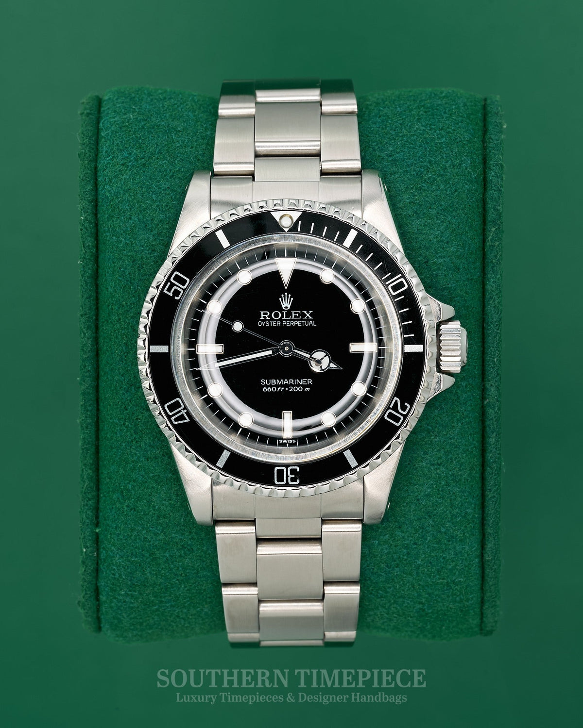 40mm Rare Vintage Rolex Submariner No Date with Black Dial and Bezel in Stainless Steel on Oyster (Ref: 5512)(Year: 1978)