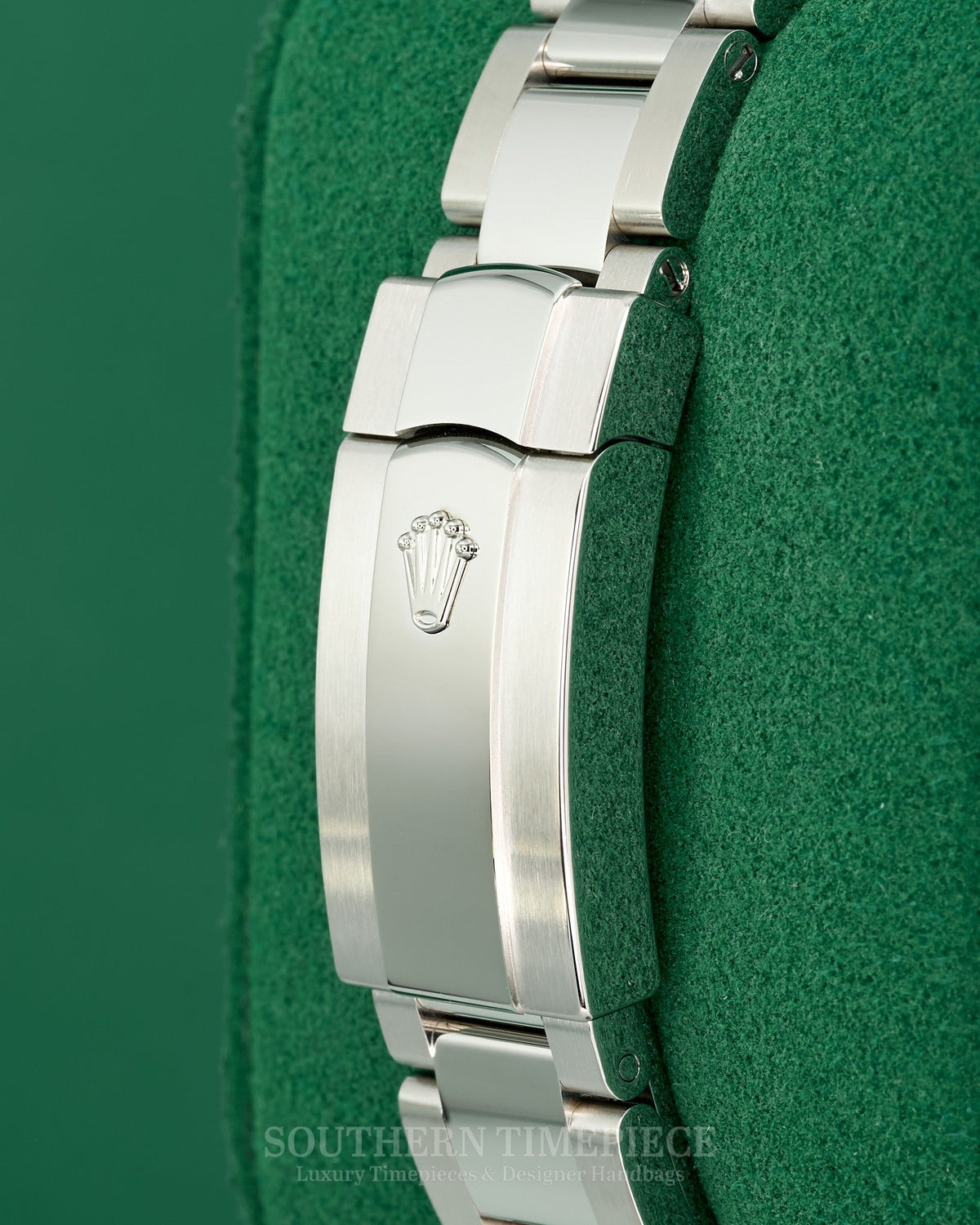 Brand New 2023 36mm Rolex Datejust with Rare Palm Dial in 18kt White Gold and Oystersteel on Oyster (Ref: 126234)(Year: 2023)(Box & Papers)
