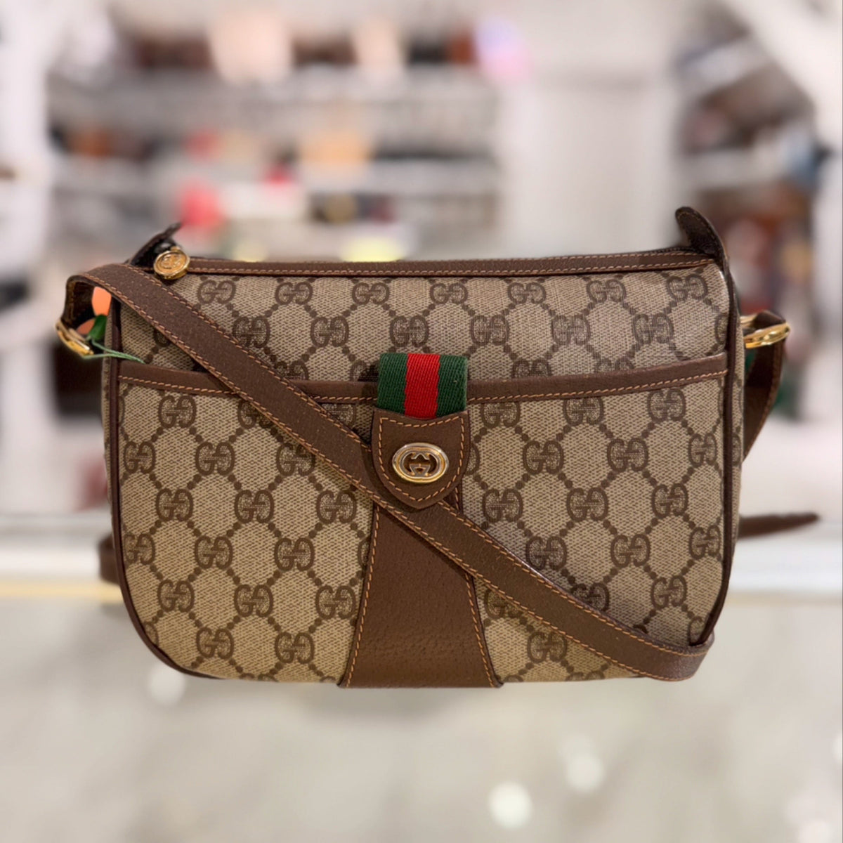 Gucci Sherry Line Crossbody - GG Canvas