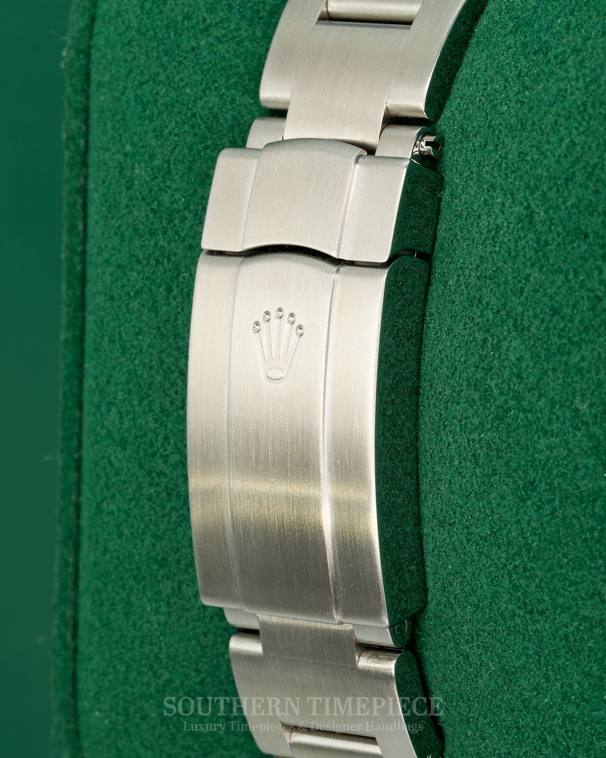 36mm Rolex Oyster Perpetual with a Custom Tiffany Blue Diamond Dial and Diamond Bezel on Oyster (Ref: 116000)(Year: 2008)