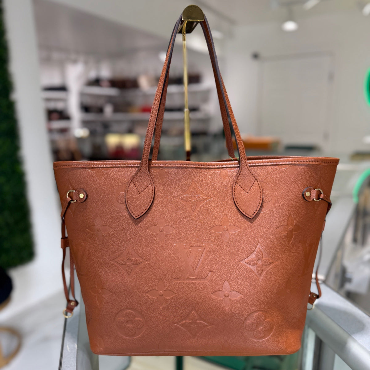 Louis Vuitton Neverfull MM - Cognac Empreinte Monogram Leather