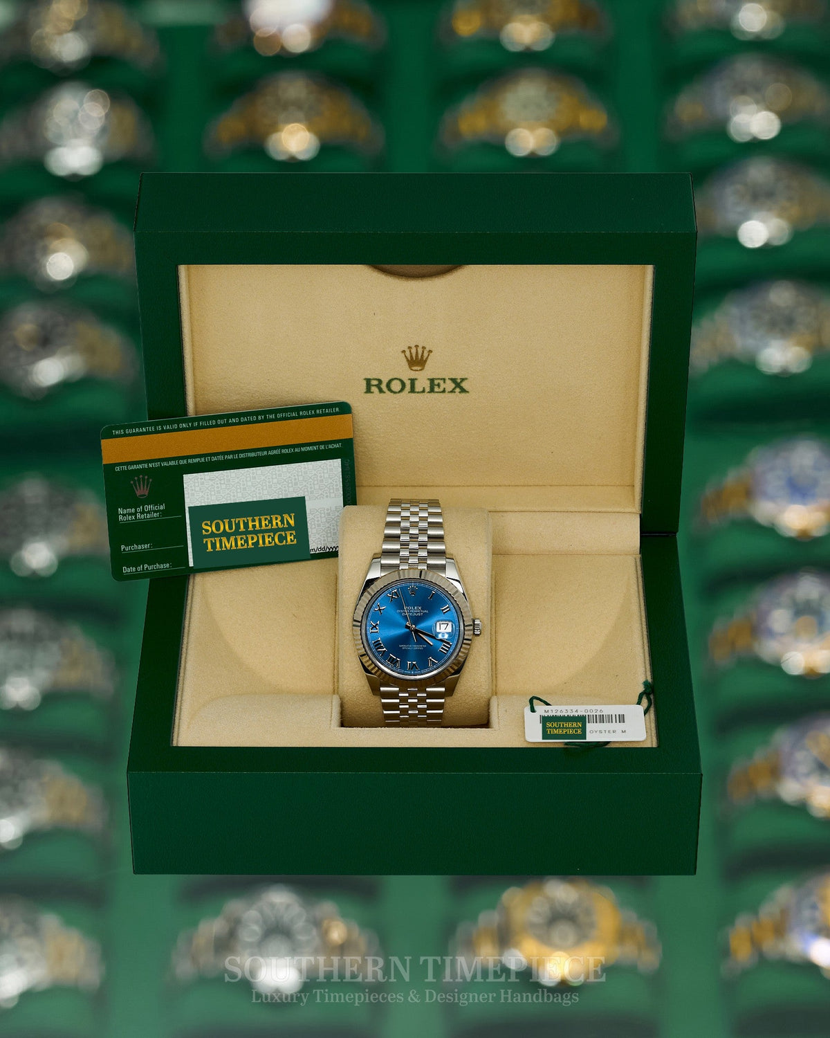 41mm Rolex Datejust Blue Roman in 18kt White Gold & Oystersteel on Jubilee (Ref: 126334)(Year: 2019)(Box & Papers)