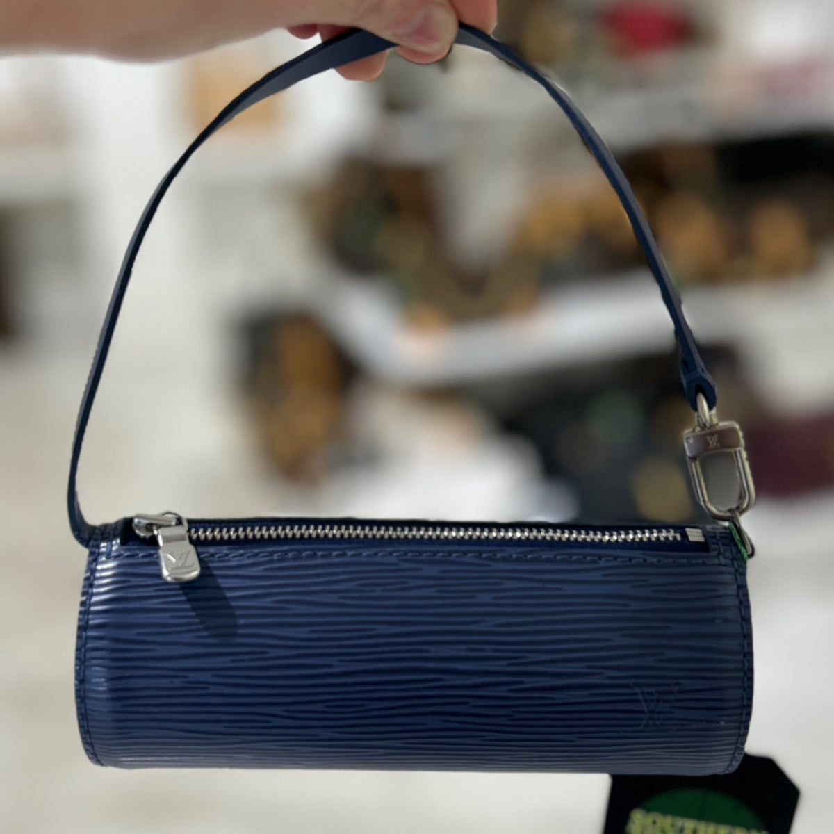 Louis Vuitton Soufflot Pochette - Blue Epi Leather