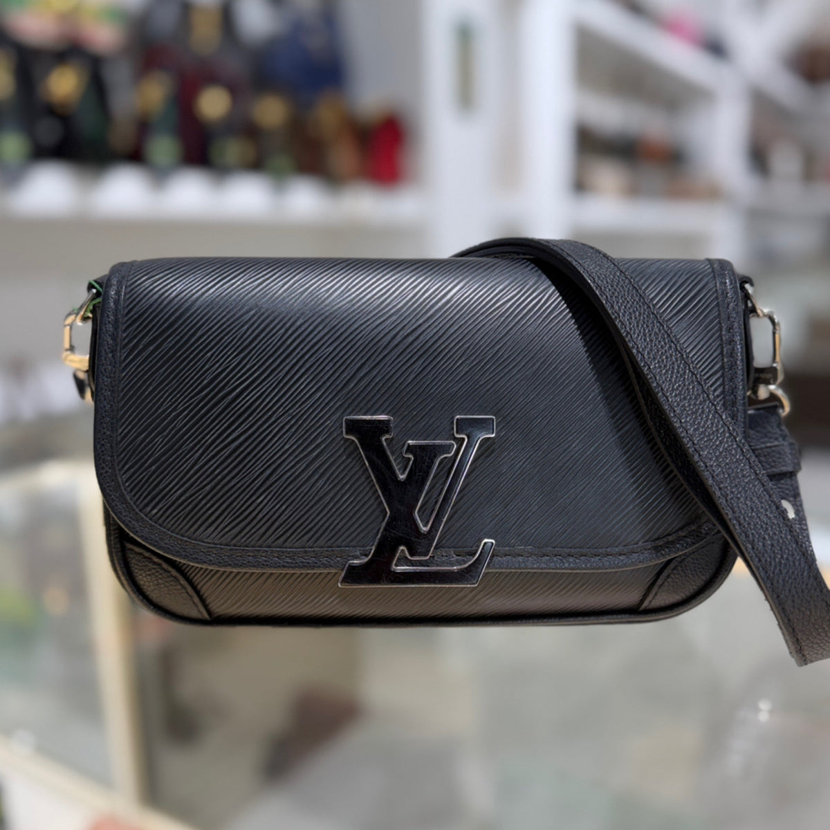 Louis Vuitton Buci Crossbody - Black Epi Leather