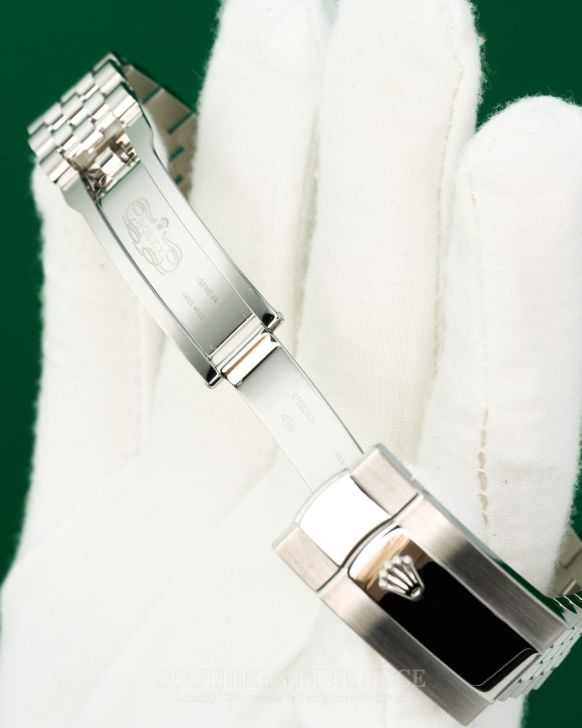 41mm Rolex Datejust "Wimbledon" in Stainless Steel on Jubilee Bracelet (Ref: 126300)(Year: 2019)(Box & Papers)