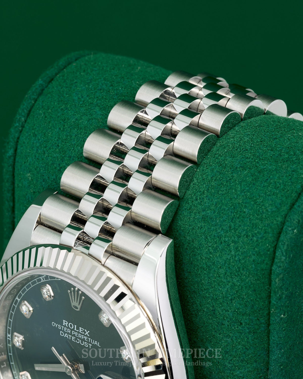 41mm Rolex Datejust in 18kt White Gold & Oystersteel with Factory Blue Diamond Dial on Jubilee (Ref: 126334)(Year: 2018)(Box & Papers)