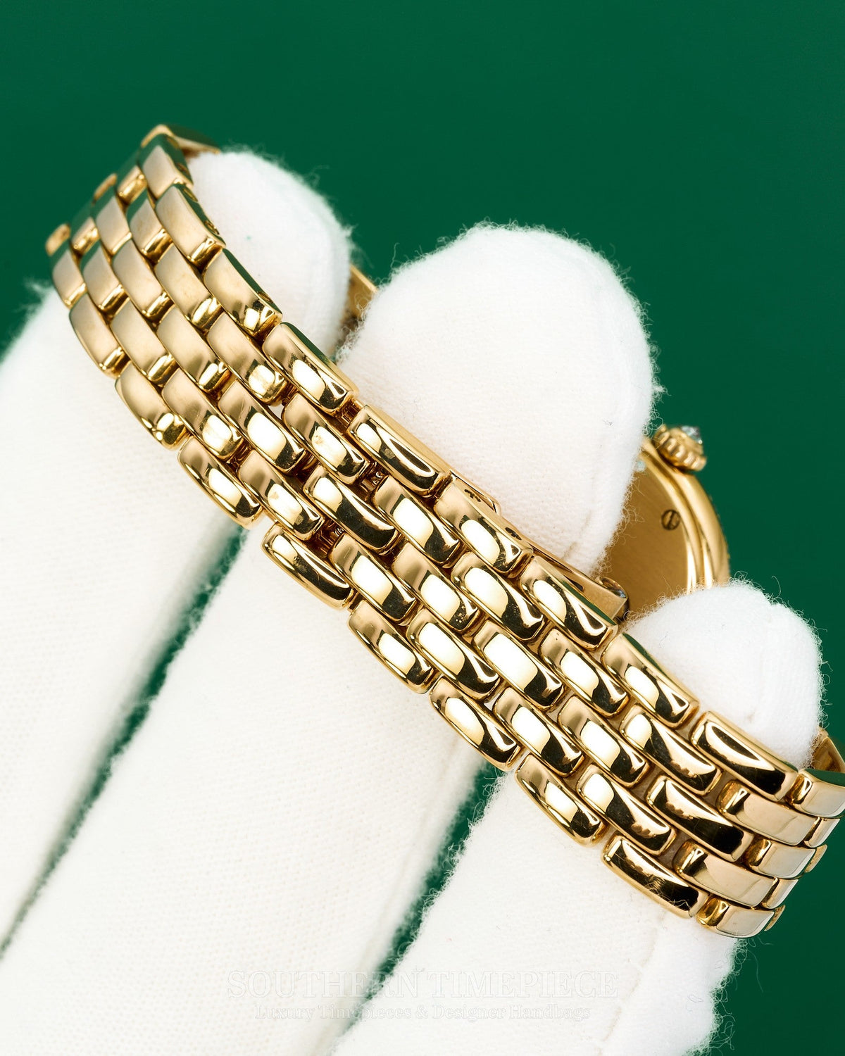 24mm Cartier Panthere Vendome Watch in Solid 18kt Yellow Gold with Factory Diamonds (Ref: NA)(Year: NA)
