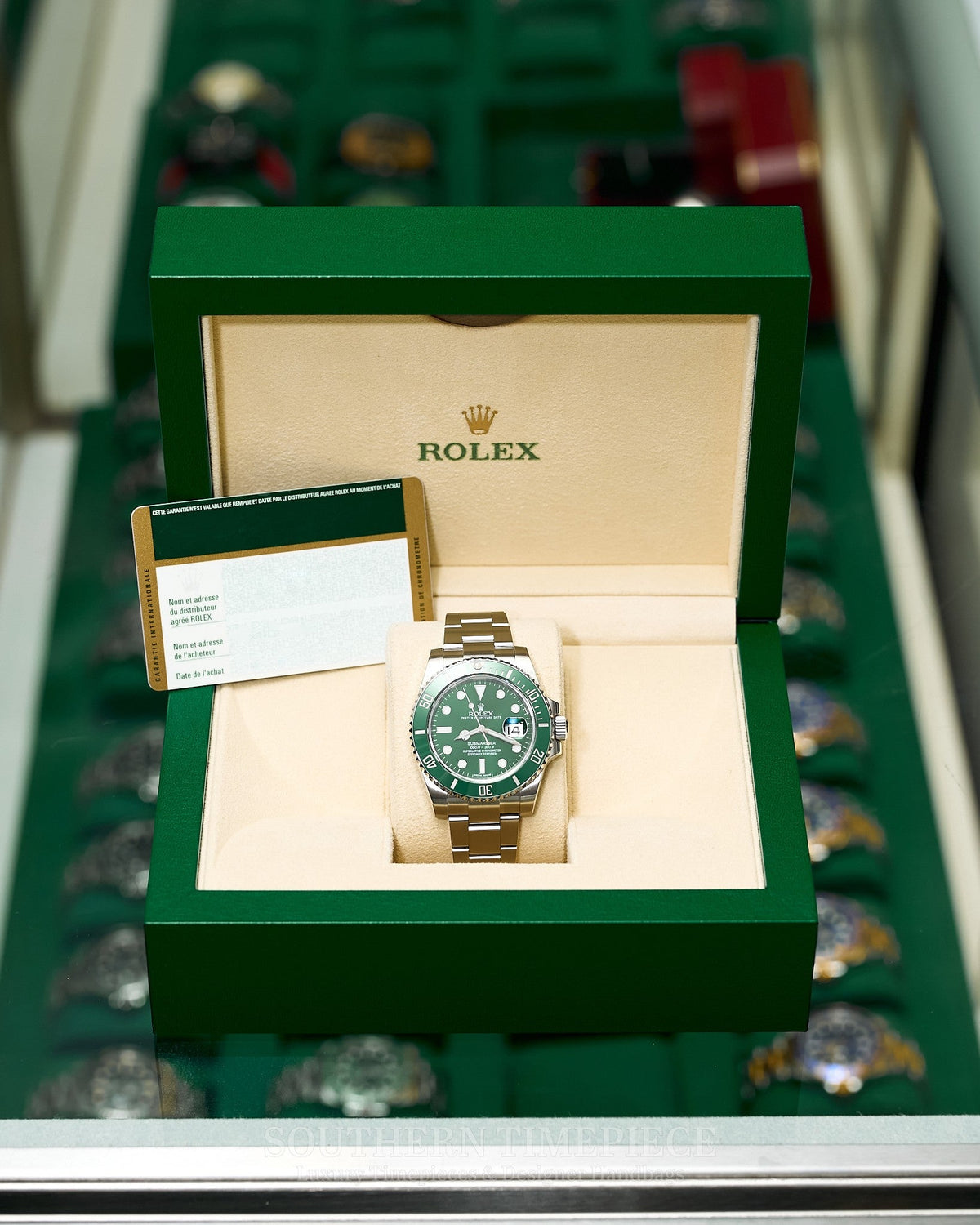 40mm Rolex Submariner "Hulk" in Stainless Steel (Ref: 116610LV)(Year: 2011)(Box & Papers)