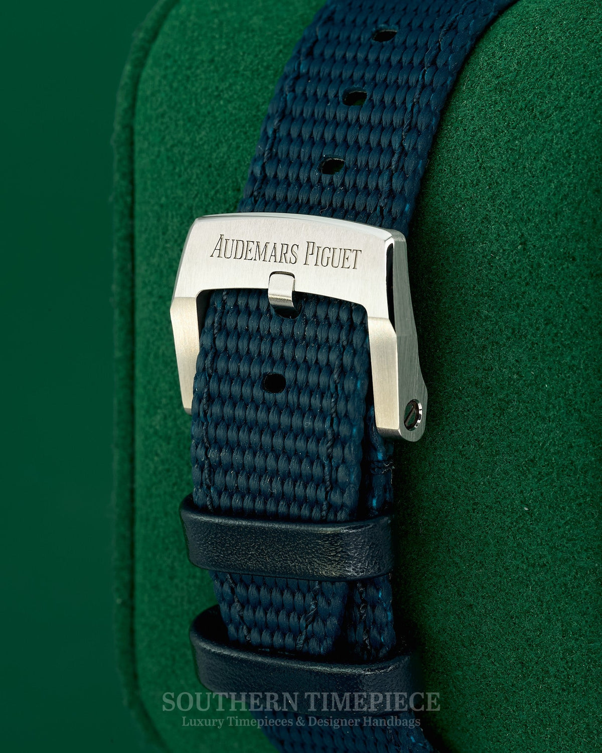 Brand New 2024 41mm Audemars Piguet Code 11.59 Blue in Stainless Steel on Blue Rubber (Ref: 15210ST)(Year: 2024)(Box & Papers)