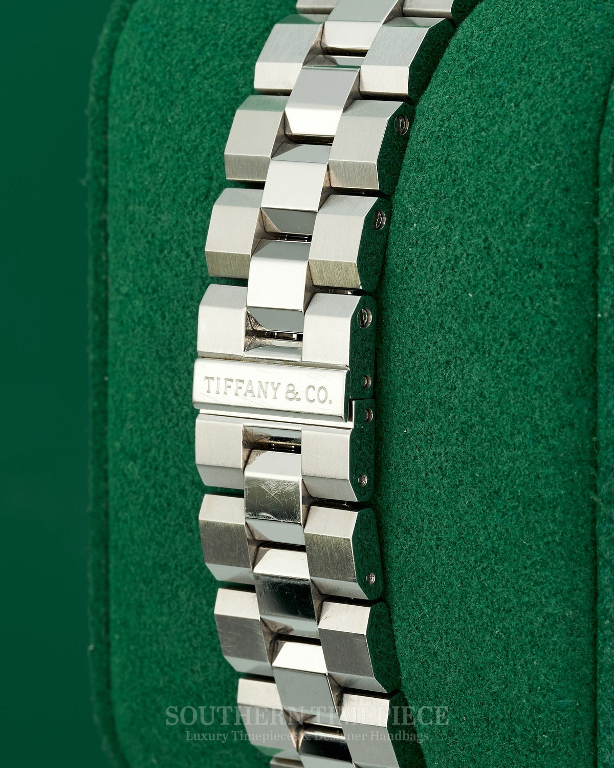 40mm Tiffany & Co Dual Time CT60 with Blue Dial in Stainless Steel (Ref: 34668299)(Year: ~2016)(Box & Appraisal)