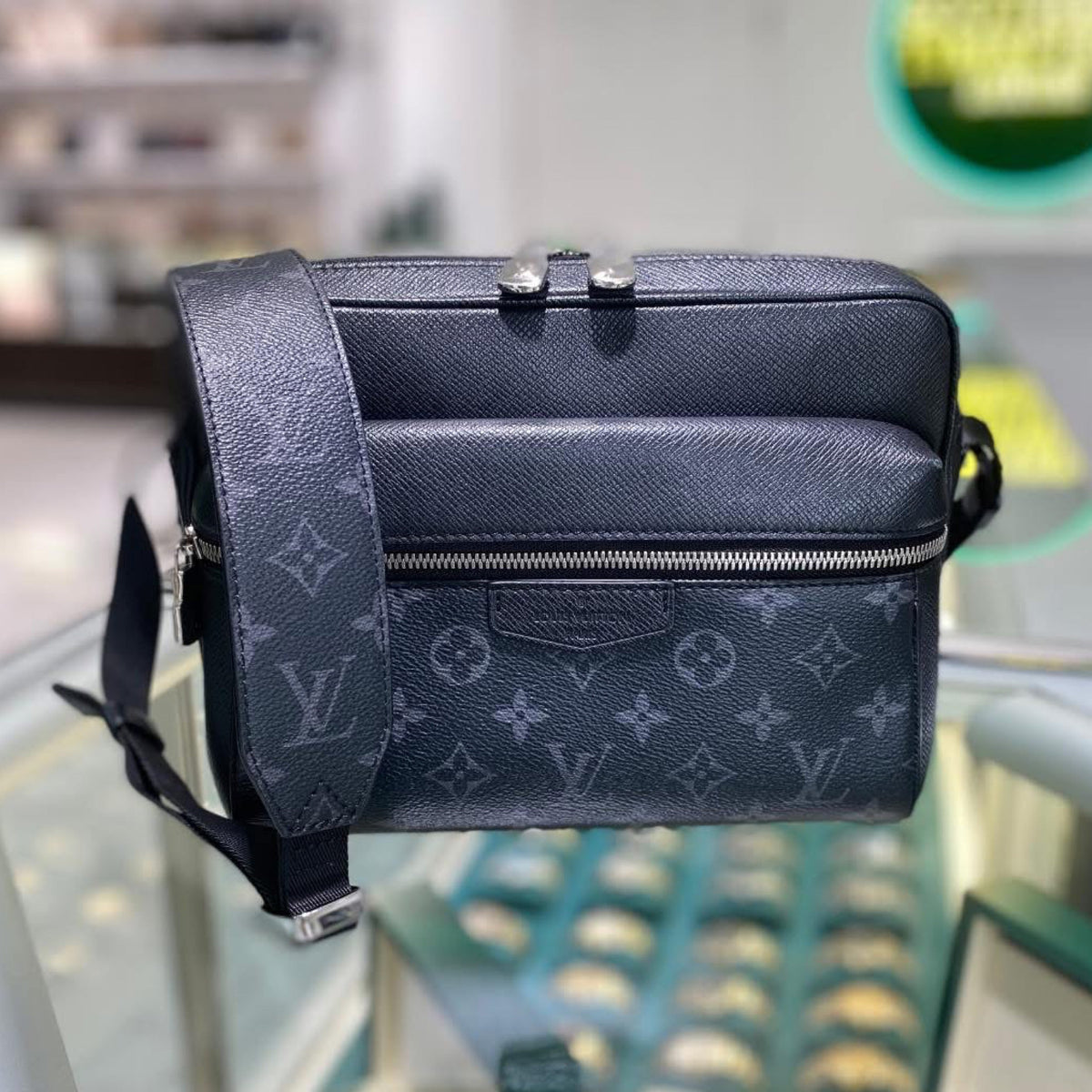 Louis Vuitton Outdoor Messenger Bag - Monogram Eclipse Canvas & Taiga Leather