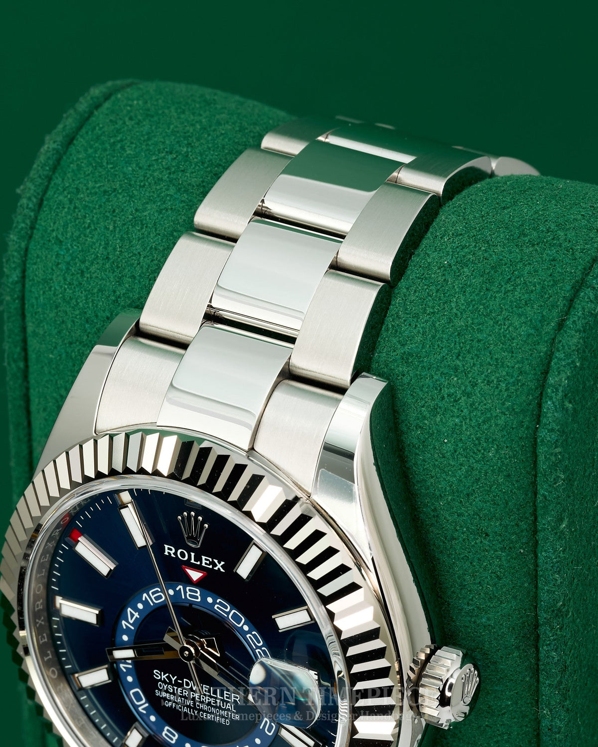 Brand New 2026 42mm Rolex Sky-Dweller Blue Dial in 18kt White Gold and Oystersteel on Oyster (Ref: 336934)(Year: 2026)(Box & Papers)