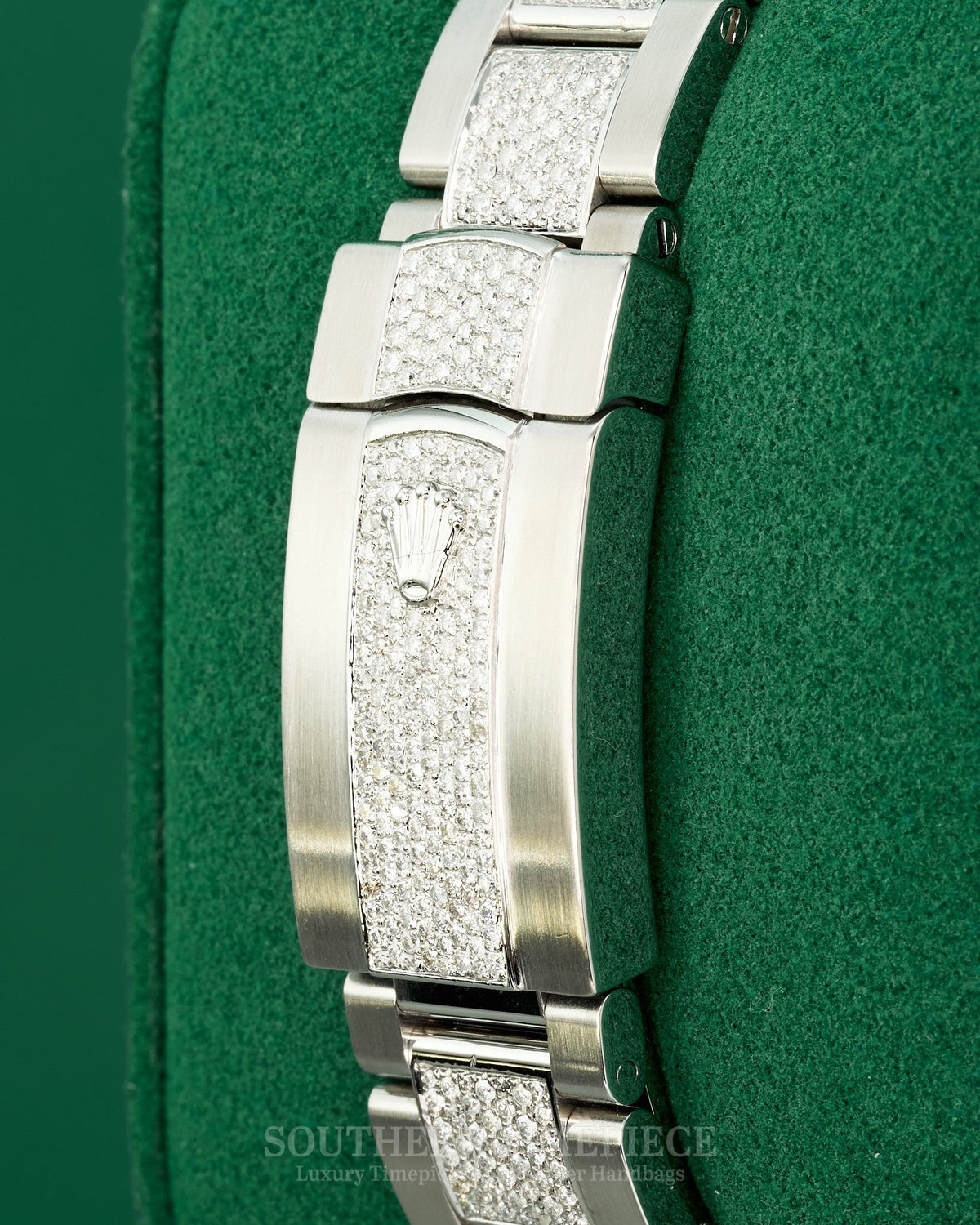 41mm Rolex Datejust Semi-Iced with Tahitian Mother of Pearl Diamond Roman Dial on Oyster (Ref: 116300)(Year: 2011+)(Box)
