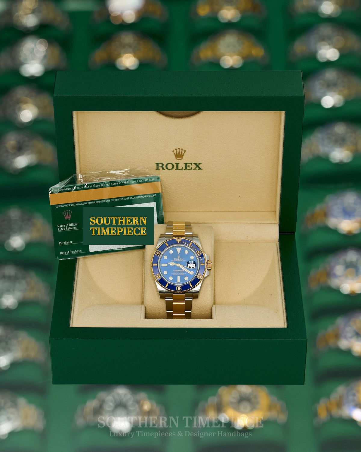 40mm Rolex Submariner Date "Bluesy" in 18kt Yellow Gold & Oystersteel (Ref: 116613LB)(Year: 2017)(Box & Papers)
