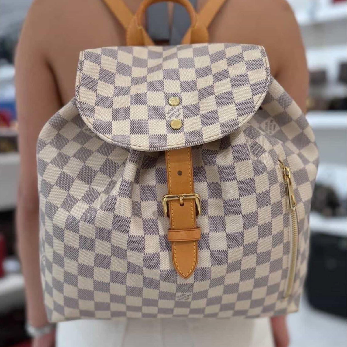 Louis Vuitton Sperone Backpack - Damier Azur Canvas