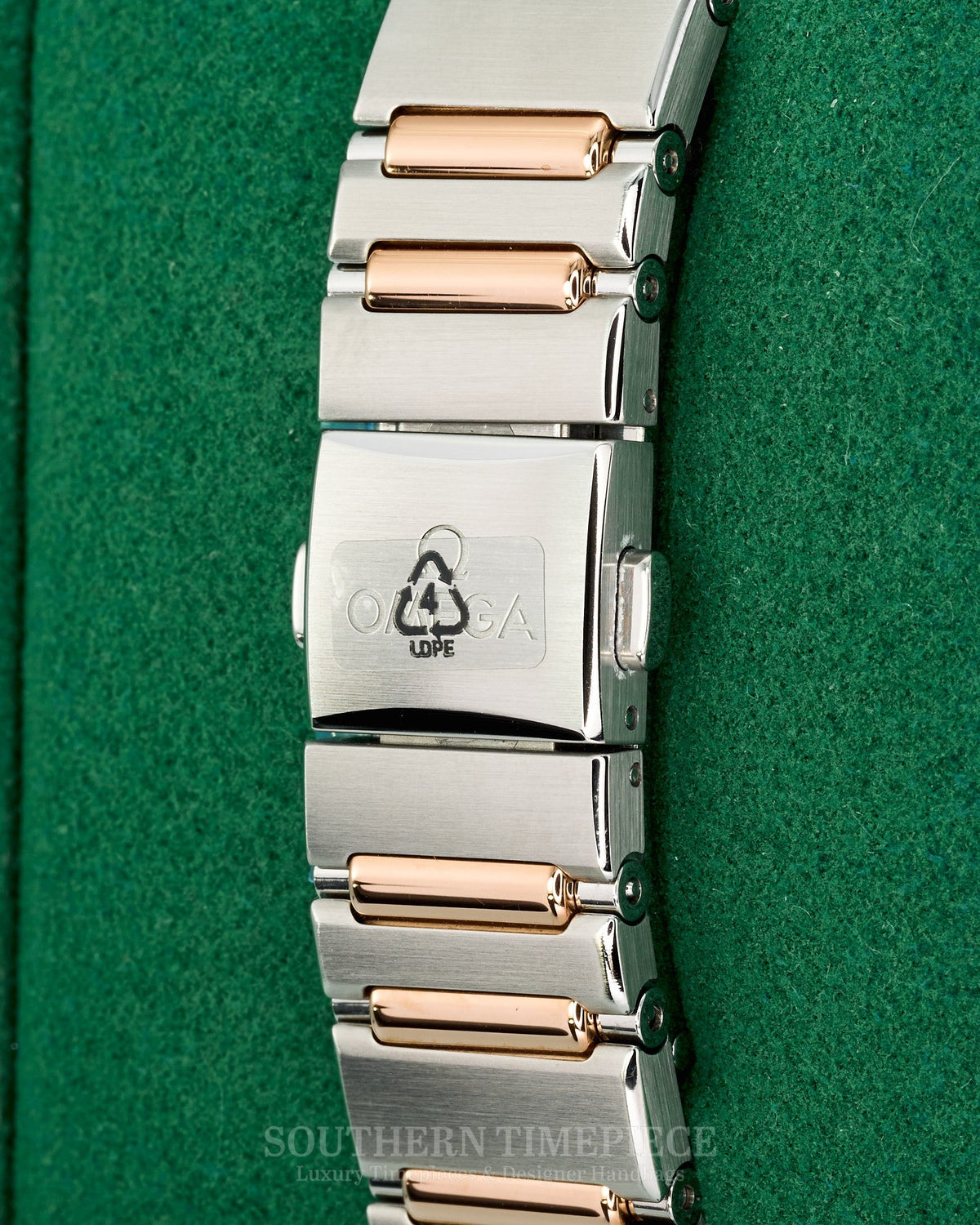 Brand New 2025 29mm Omega Constellation in 18kt Rose Gold and SS w/ Chocolate Dia Dial and Dia Bezel (Ref: 13125292063001)(Year: 2025)(Box & Papers)