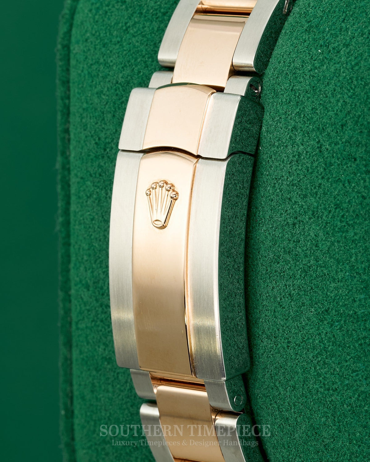 41mm Rolex Datejust 18kt Everose Gold and Oystersteel featuring a Sundust Stick Dial (Ref: 126301)(Box & Papers)