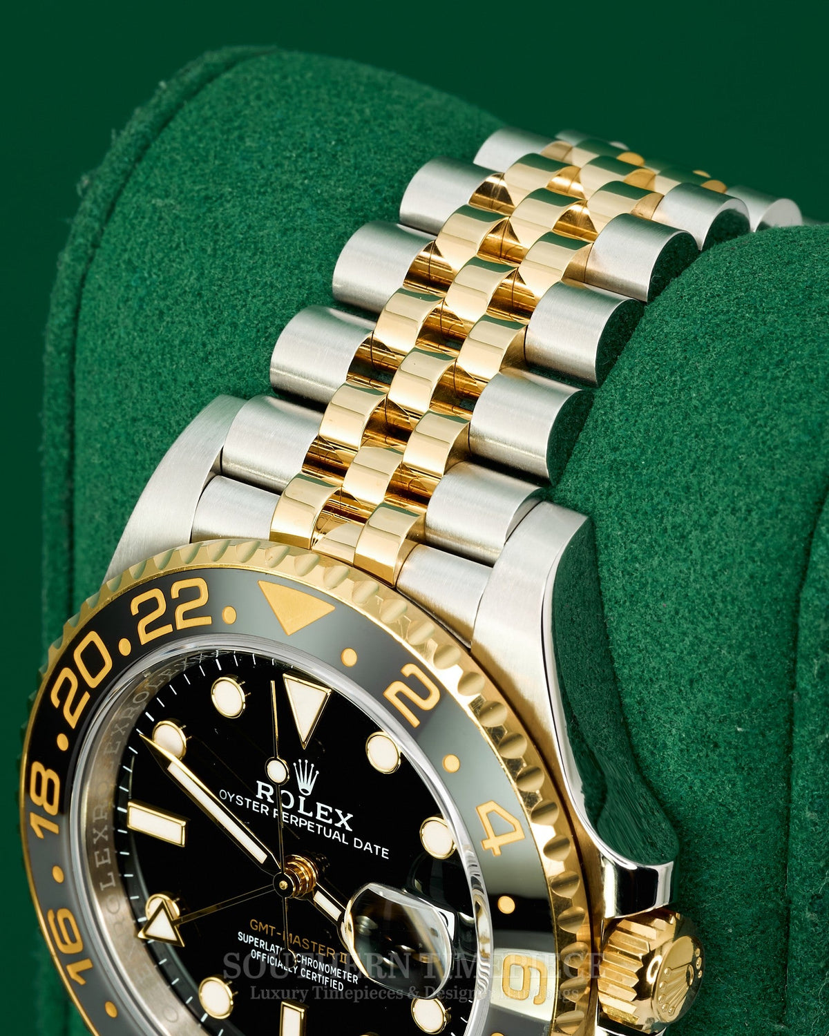 40mm Rolex GMT-Master II "GRNR" 18kt Yellow Gold and Stainless on Jubilee featuring a Grey and Black Bezel (Ref: 126713GRNR)(Year: 2024)(Box & Papers)