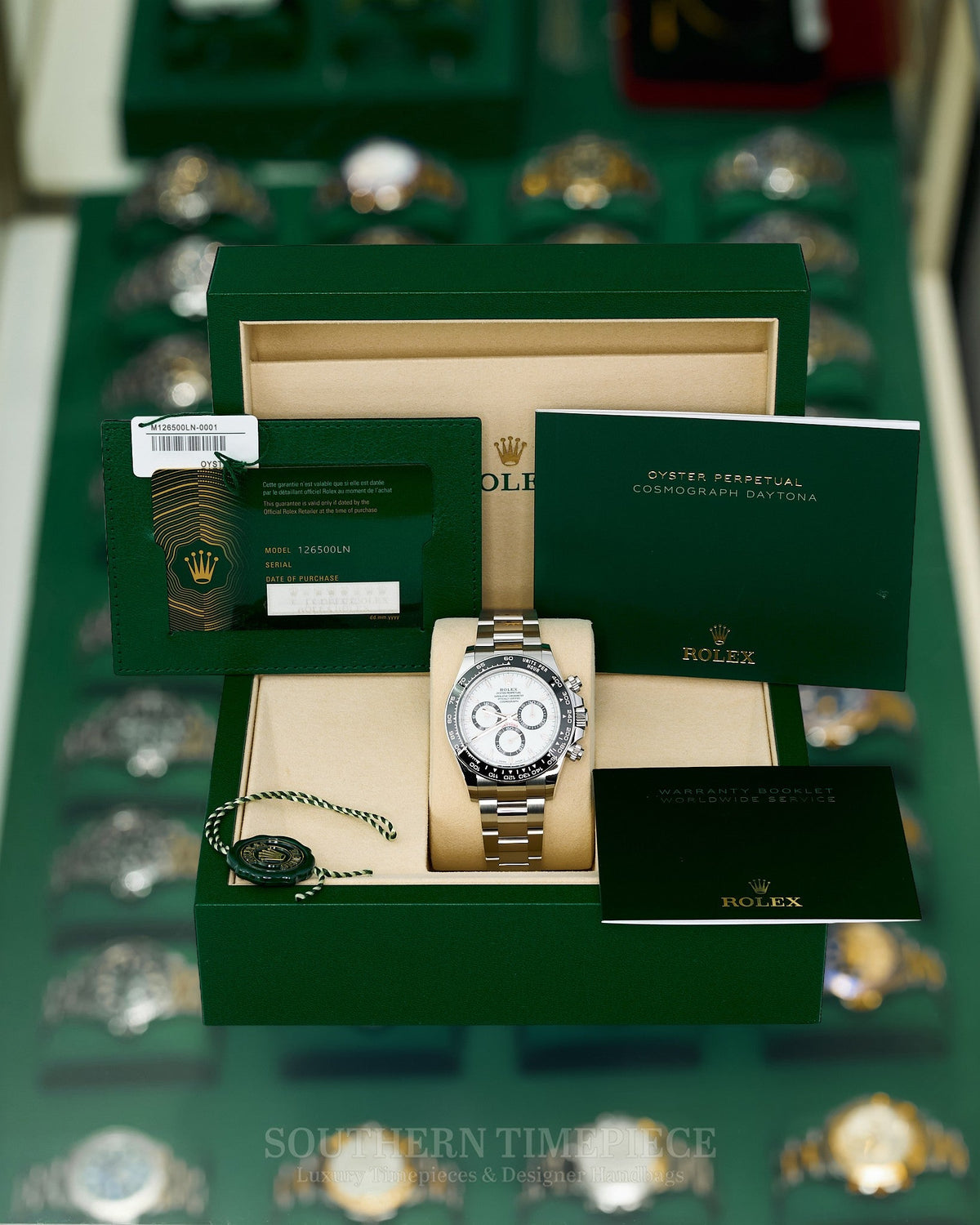 Brand New 2026 40mm Rolex Daytona "Panda" in Stainless Steel with White Dial and Black Ceramic Bezel (Ref: 126500LN)(Year: 2026 New)(Box & Papers)