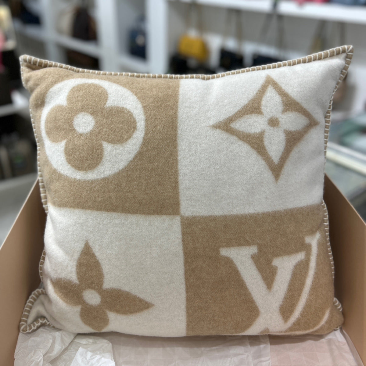 Louis Vuitton Checkmate Pillow - Wool & Cashmere