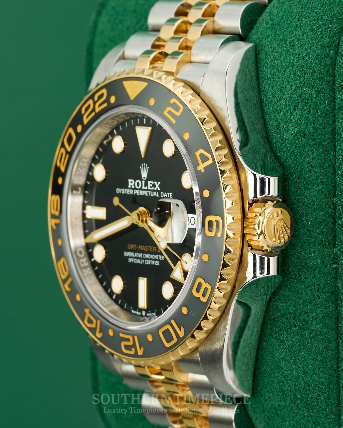 40mm Rolex GMT-Master II "GRNR" in 18kt Yellow Gold and Stainless on Jubilee with a Grey and Black Bezel (Ref: 126713GRNR)(Year: 2025)(Box & Papers)(SKU: 5682542)