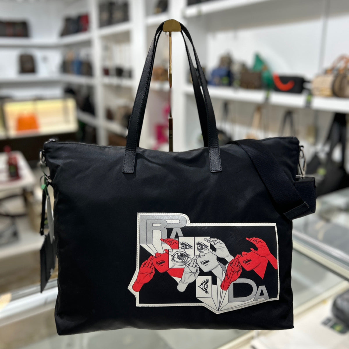 Prada x James Jean Comic Collab (Limited Edition) Nylon Tote Bag
