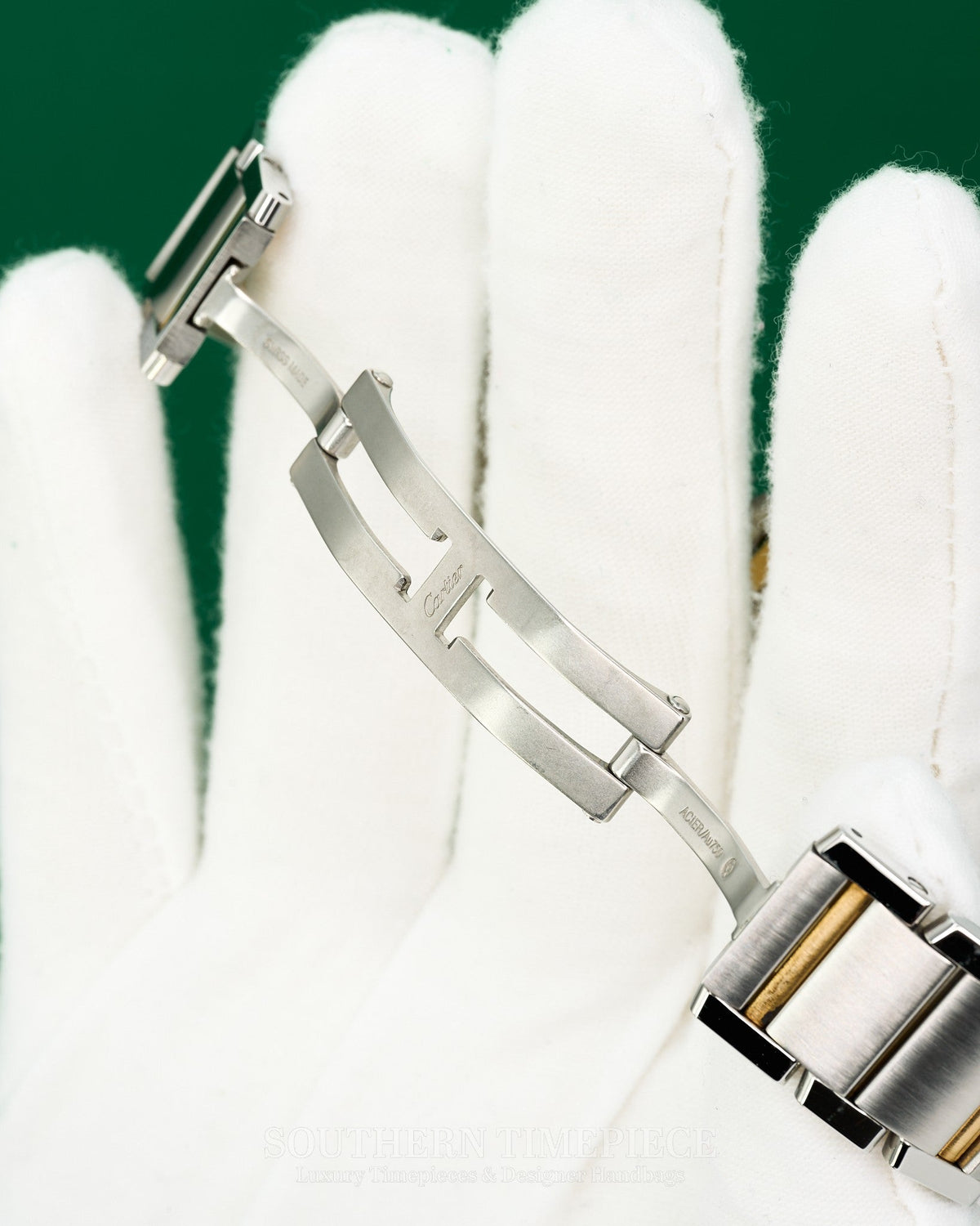 32mm Cartier Tank Francaise Medium in 18kt Yellow Gold and Stainless Steel (Ref: W51012Q4)(Year: 2000's-2010's)