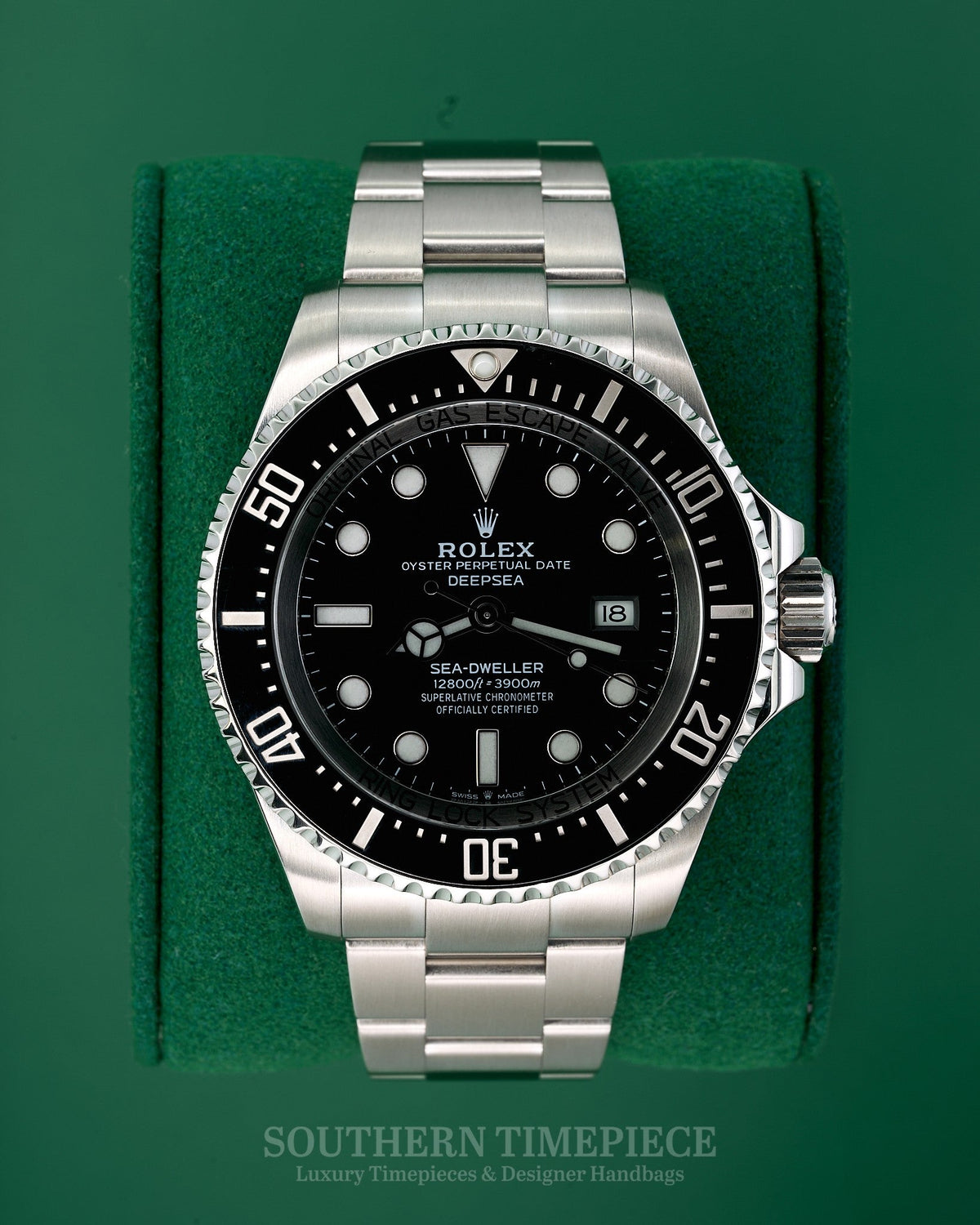 44mm Rolex Deepsea Sea-Dweller in Stainless Steel with Black Dial and Bezel (Ref: 126660)(Year: 2020)(Box & Papers)