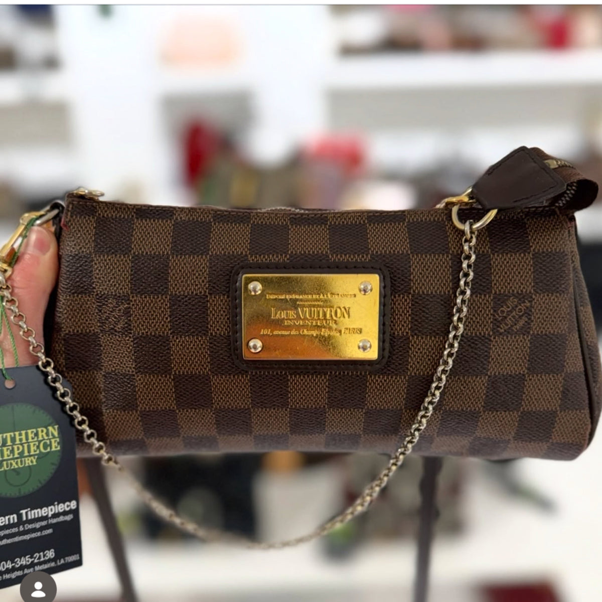 Louis Vuitton Eva Crossbody - Damier Ebene Canvas
