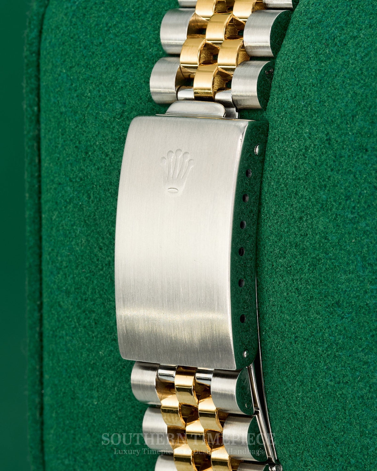 36mm Rolex Datejust with Champagne Stick Dial in 18kt Yellow Gold and Stainless on Jubilee (Ref: 16233)(Year: 1991)