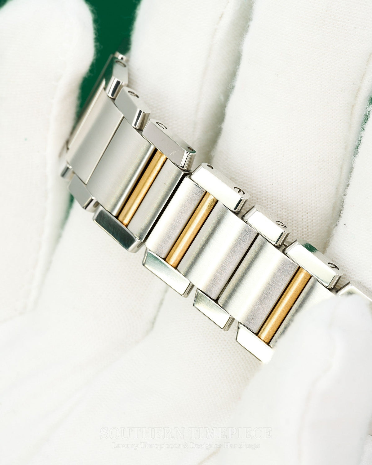 36mm Cartier Tank Francaise Large in 18kt Yellow Gold and Stainless Steel (Ref: W51005Q4)
