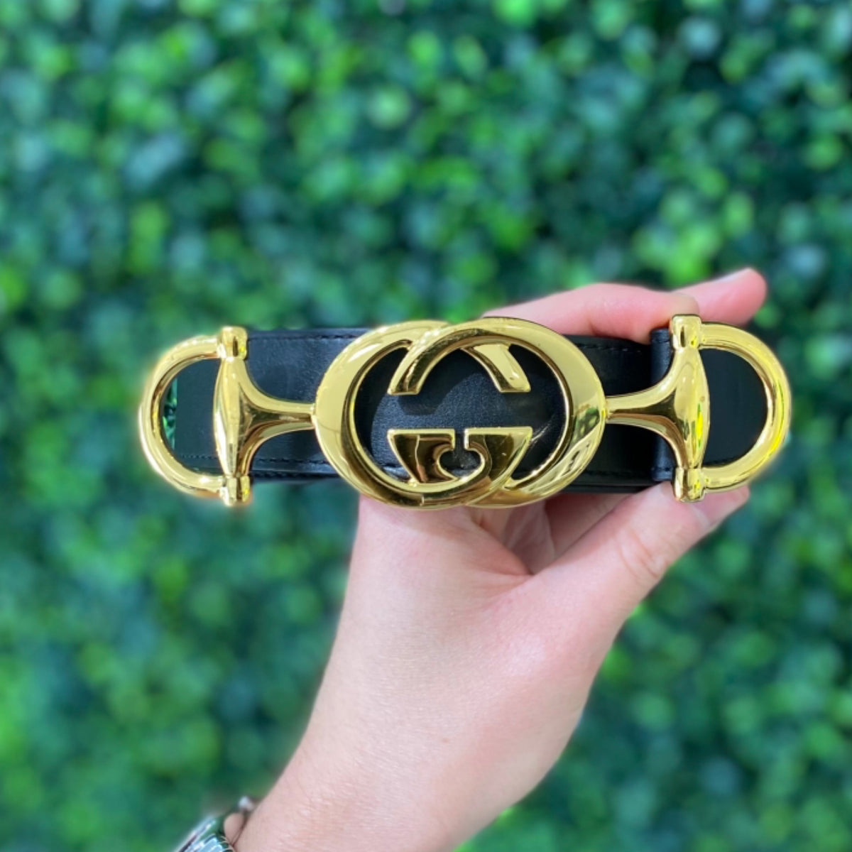 Gucci Zumi Belt - Black Calfskin Leather (90cm)