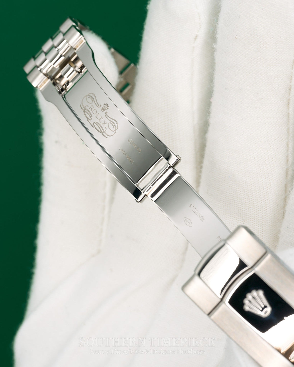 41mm Rolex Datejust with Black Stick Dial in 18kt White Gold and Oystersteel on Jubilee (Ref: 126334)(Year: 2021)(Box & Papers)
