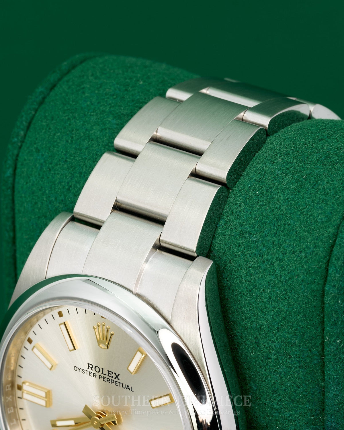 41mm Rolex Oyster Perpetual Silver Stick in Stainless Steel on Oyster (Ref: 124300)(Year: 2020)(Box & Papers)