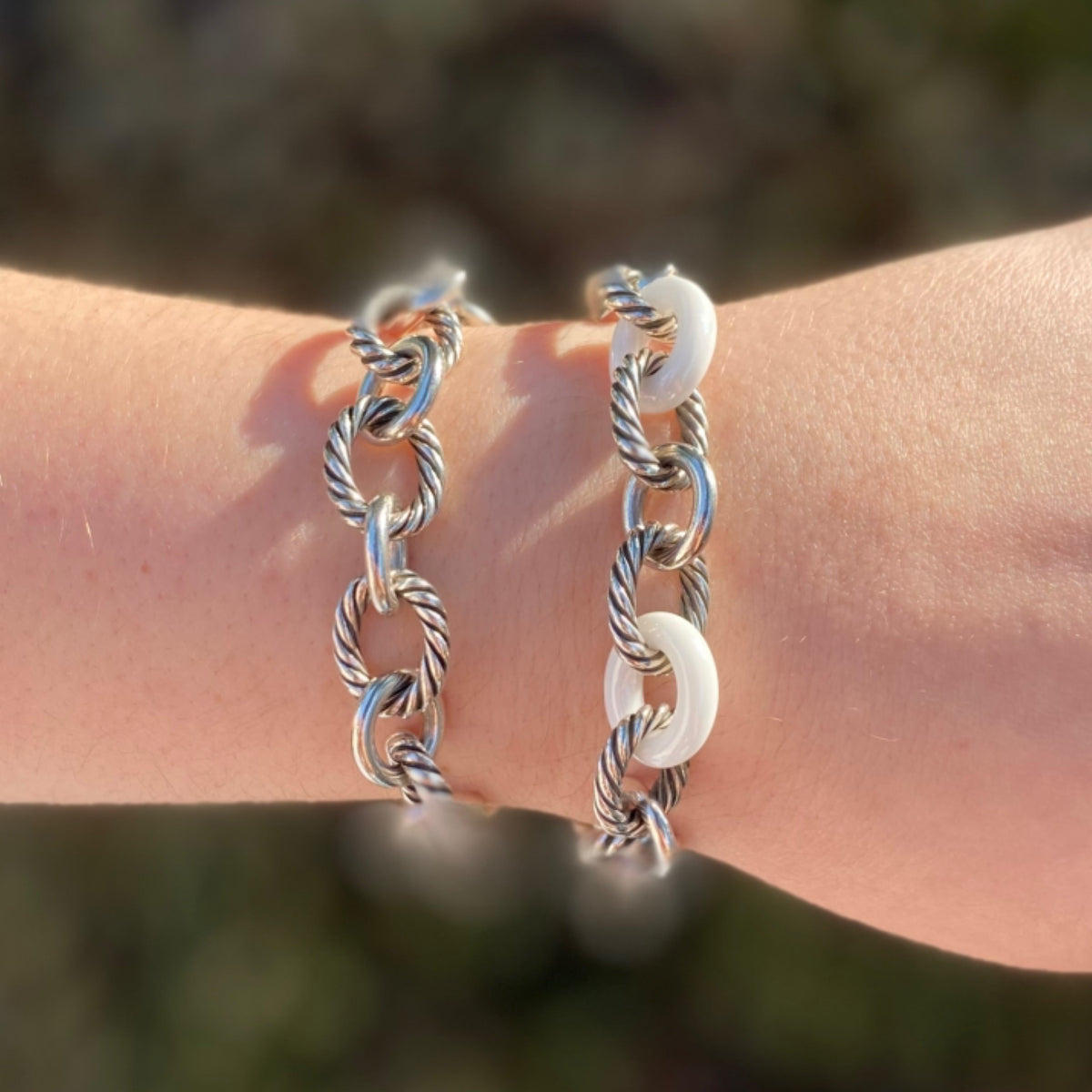 David Yurman Oval Link Sterling Silver Bracelet