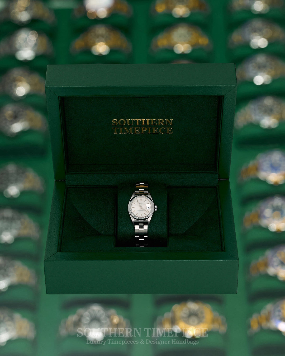 26mm Rolex Datejust with Silver Stick Dial in Stainless Steel on Oyster Bracelet (Ref: 79160)(Year: 2003)