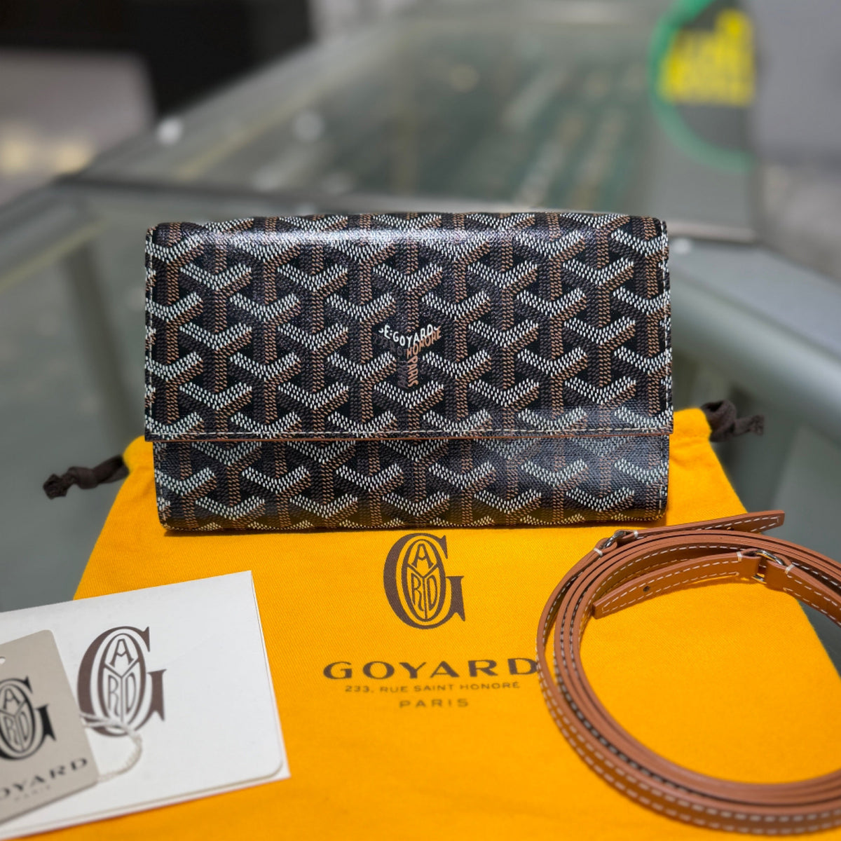 Goyard Varenne Continental Wallet - Black Goyardine Canvas