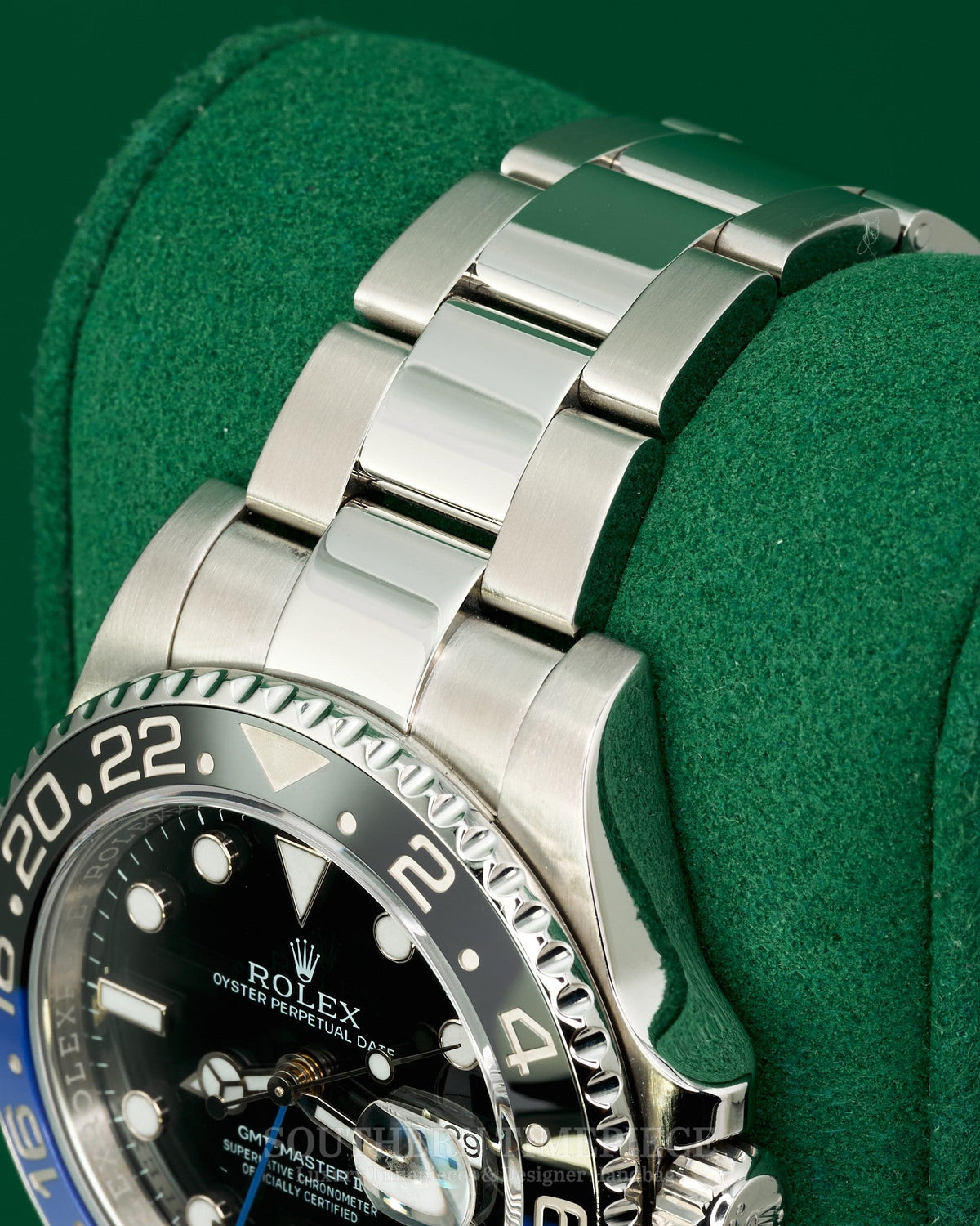 40mm Rolex GMT-Master II "Batman" with Blue and Black Bezel in Stainless Steel on Oyster (Ref: 116710BLNR)(Year: 2014)(Box & Appraisal) (476903X)