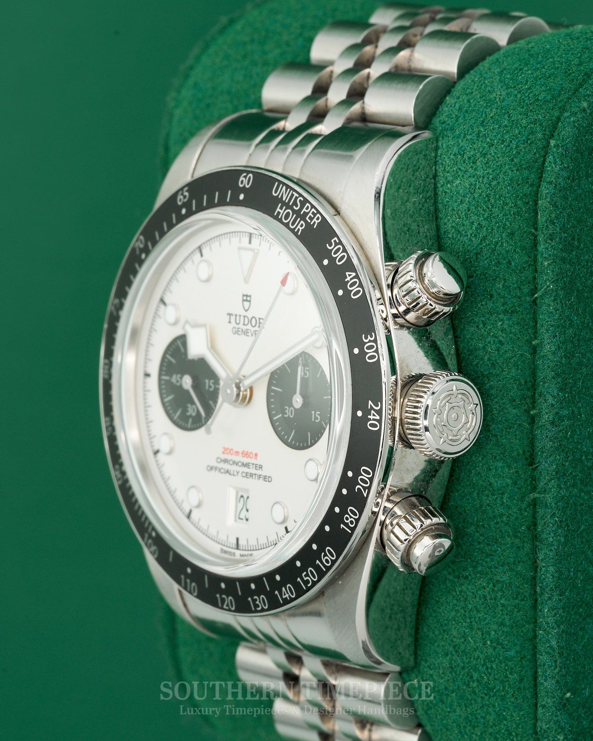 41mm Tudor Chrono "Panda" in Stainless Steel on Custom Jubilee Bracelet (Ref: 79360N)(Year: 2021)(Box & Papers)
