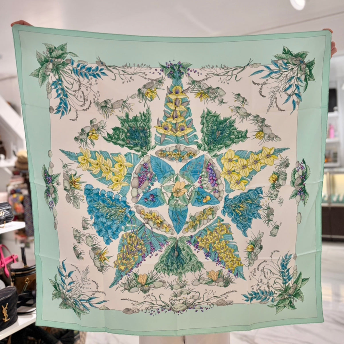 Hermès Pythagore Carre 90 Scarf - 100% Silk