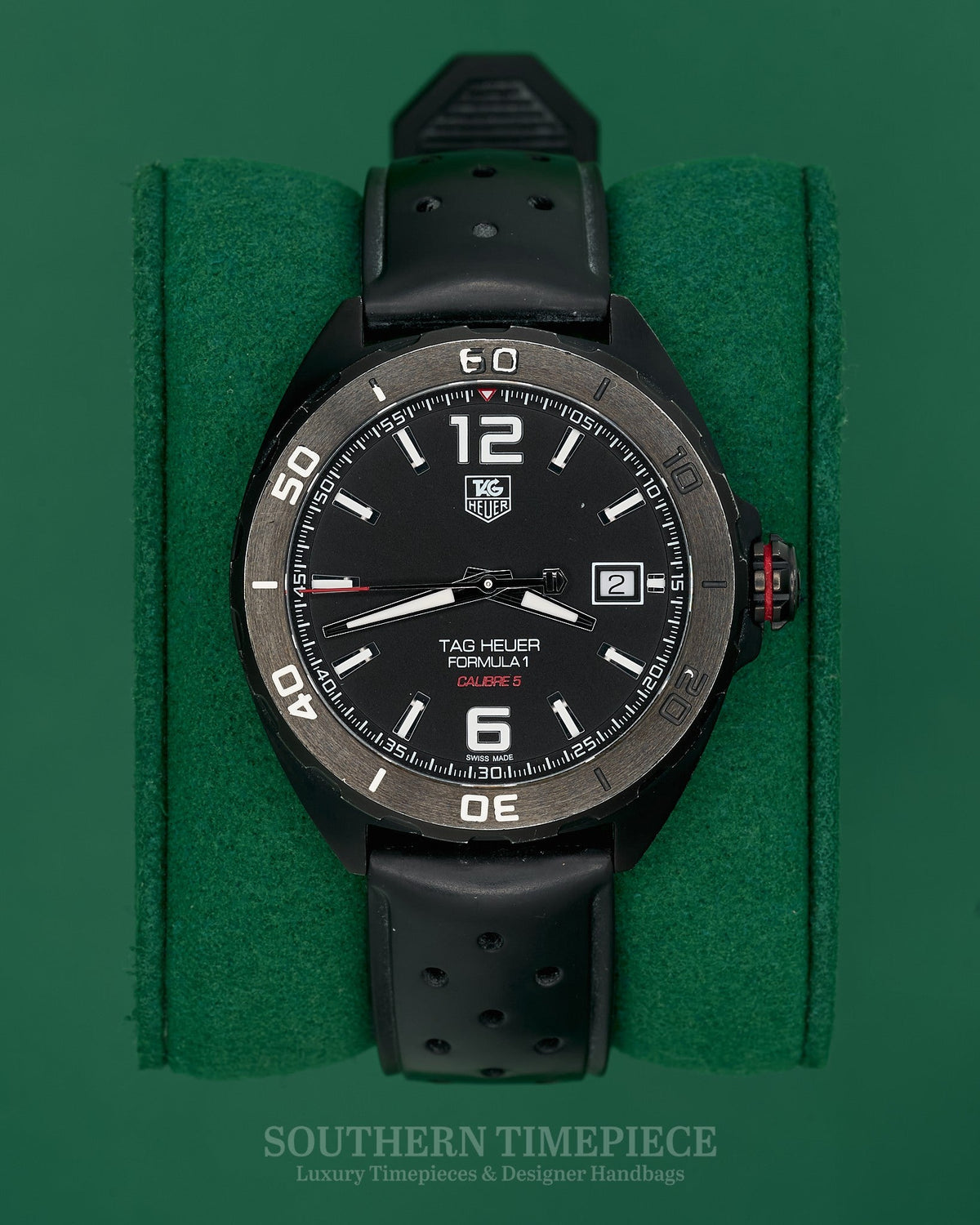 41mm Tag Heuer Formula 1 Calibre 5 in Stainless Steel with PVD Coat on Rubber (Ref: WAZ2115)(Year: ~2015-2020)