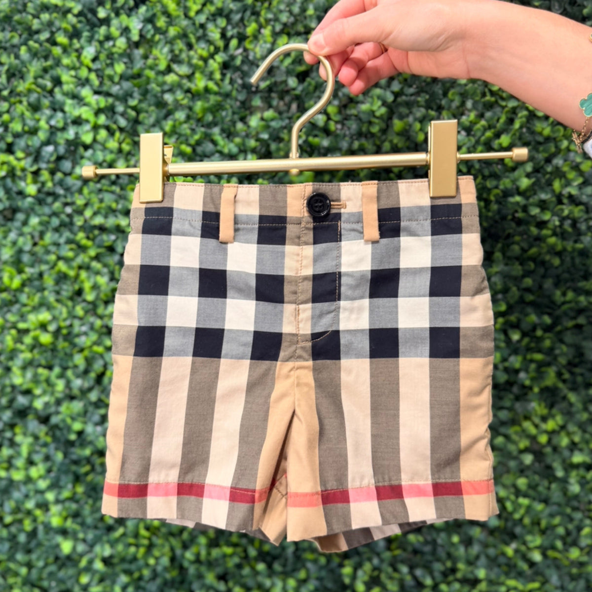 Burberry Kids Shorts - Check Print (18M)