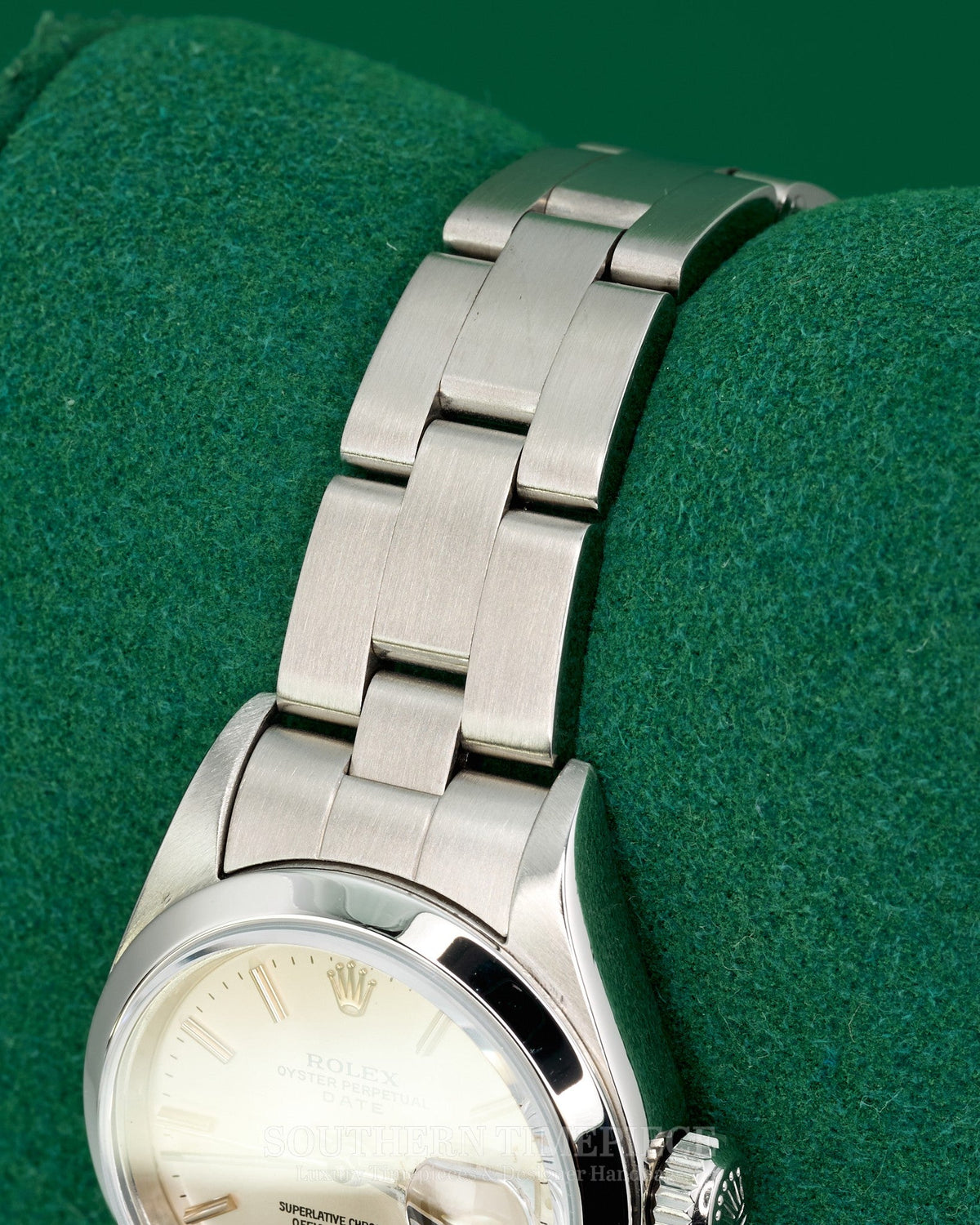 26mm Rolex Datejust with Silver Stick Dial in Stainless Steel on Oyster Bracelet (Ref: 79160)(Year: 2003)