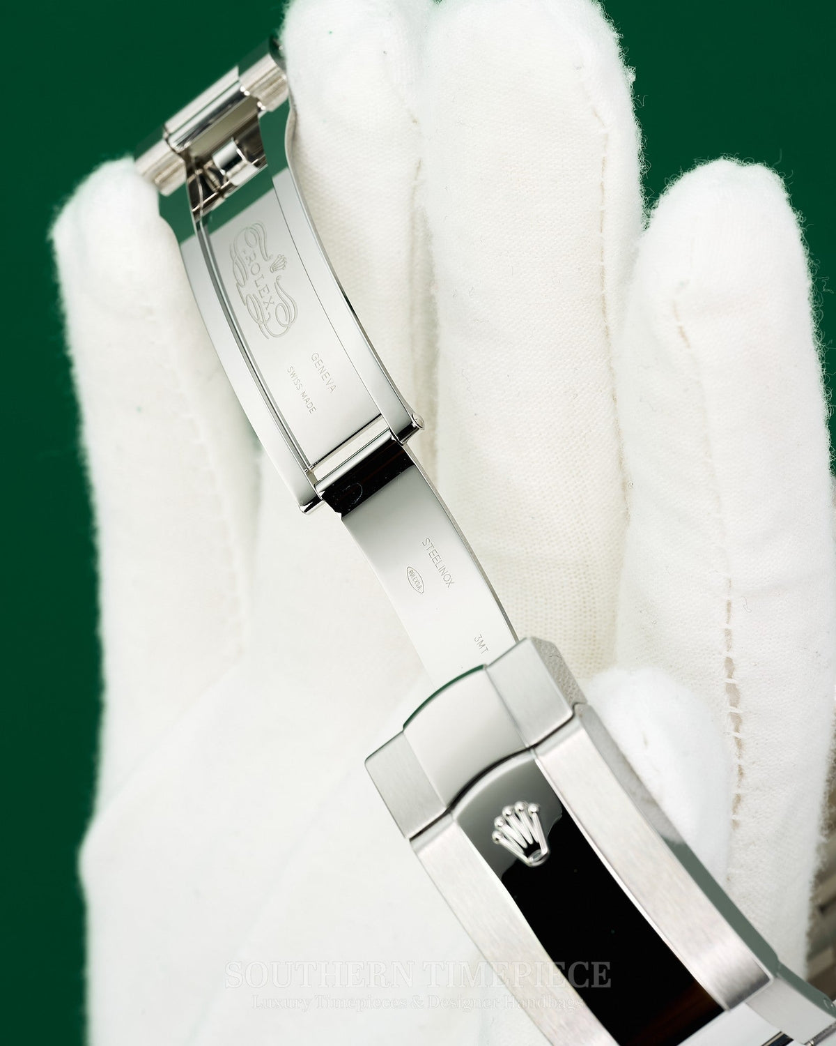 42mm Rolex Sky-Dweller Mint Green in 18kt White Gold & Oystersteel on Oyster (Ref: 336934)(Year: 2025)(Box & Papers)
