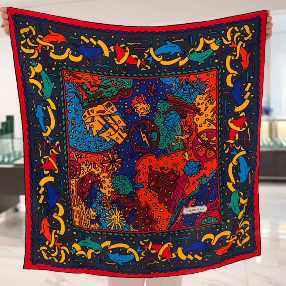 Tiffany & Co. Printed Scarf - Multicolor
