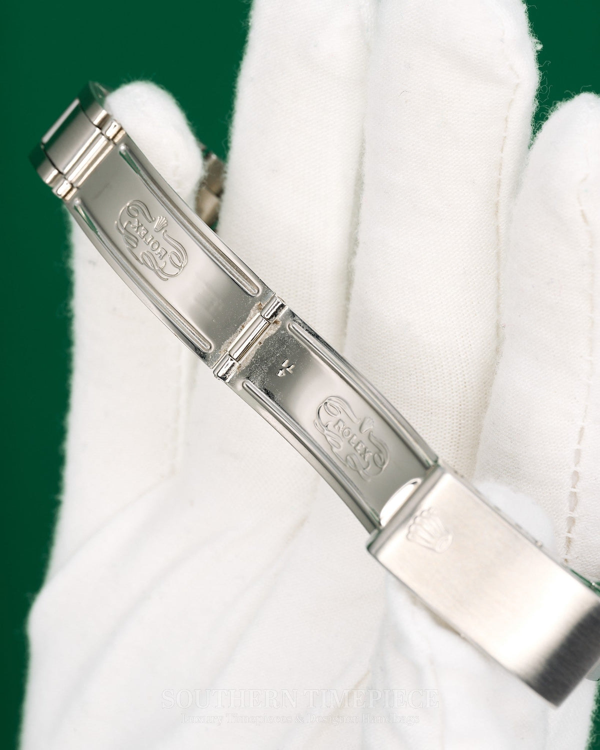 34mm Rolex Oysterdate Precision with Custom Tiffany Blue Stick Dial in Stainless on Riveted Oyster (Ref: 6694)(Year: 1971)