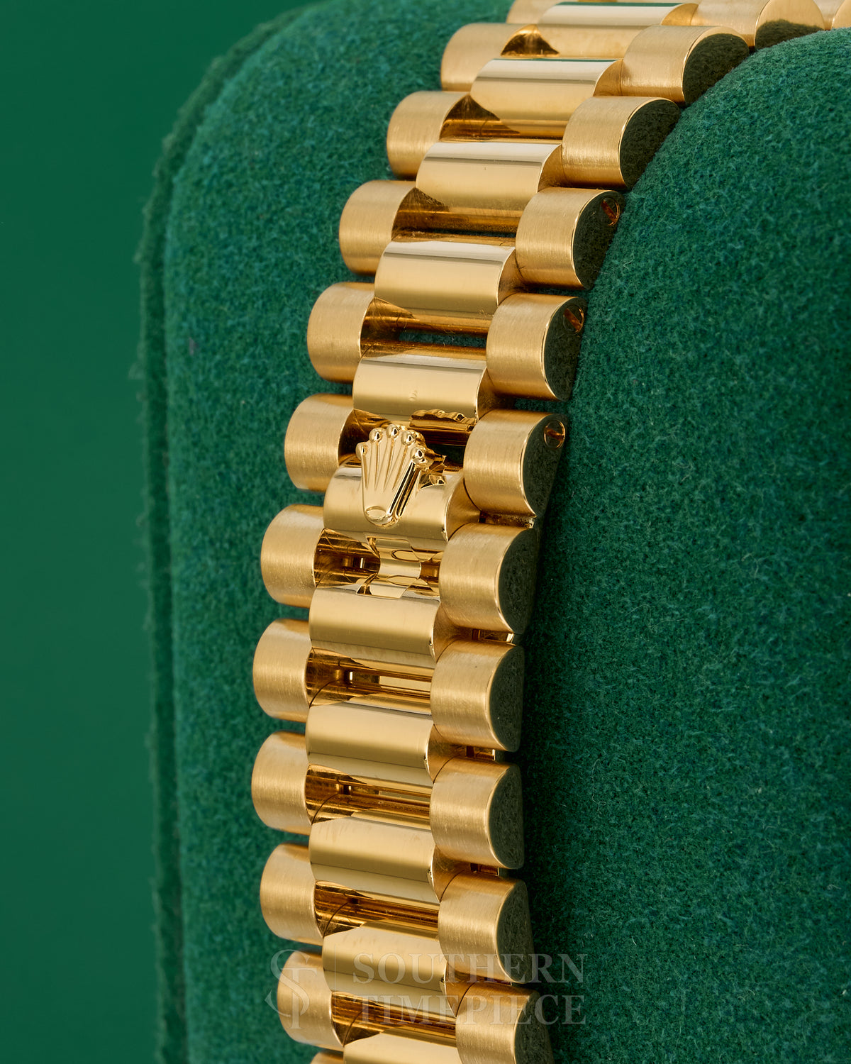 40mm Rolex Day-Date "President" with Rare Black Onyx Baguette Diamond Dial in Solid 18kt Yellow Gold (Ref: 228238)(Year: 2023)(Box & Papers)