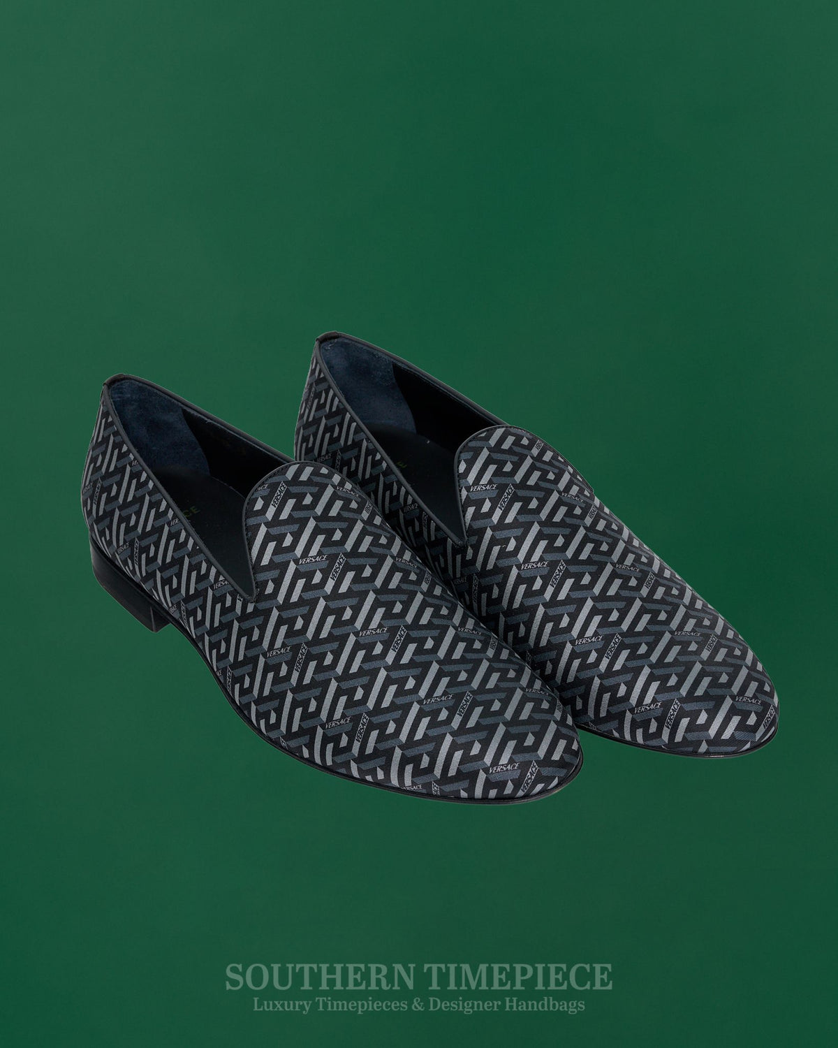 Versace La Greca Men's Loafers - Silk Jacquard (Size 46/US 13)